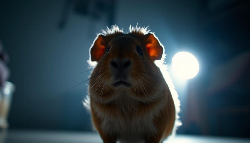 Meerschweinchen nachts