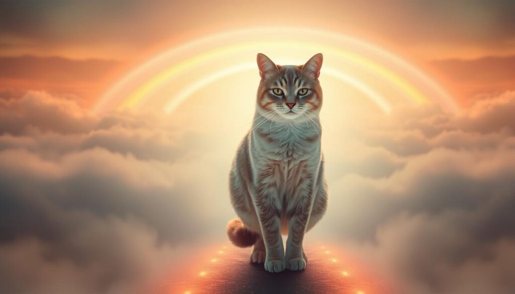 Regenbogenbrücke Katze