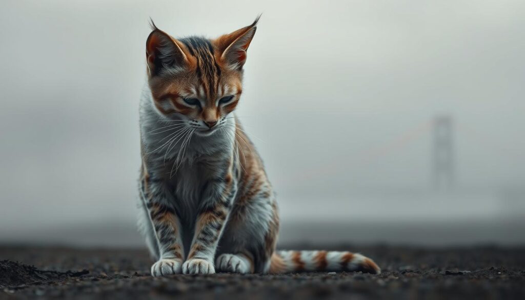 Trauer Katze