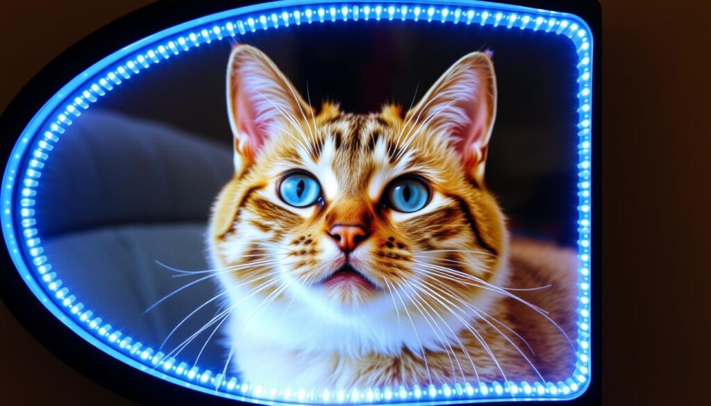 personalisiertes led-bild katze