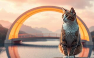 regenbogenbrücke katze text