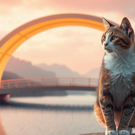 regenbogenbrücke katze text