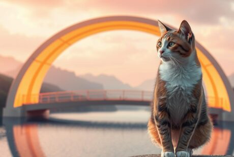 regenbogenbrücke katze text