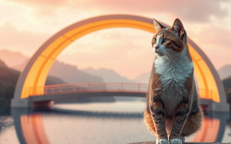 regenbogenbrücke katze text