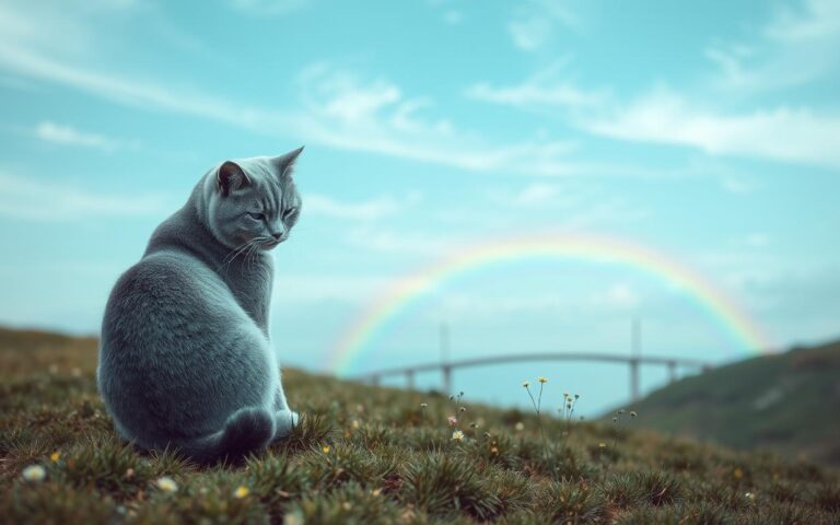 regenbogenbrücke trauer katze sprüche